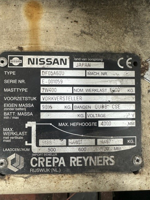 Nissan DF-05-A-60-U - Dieselový vysokozdvižný vozík: obrázek 2 Nissan DF-05-A-60-U - Dieselový vysokozdvižný vozík: obrázek 2