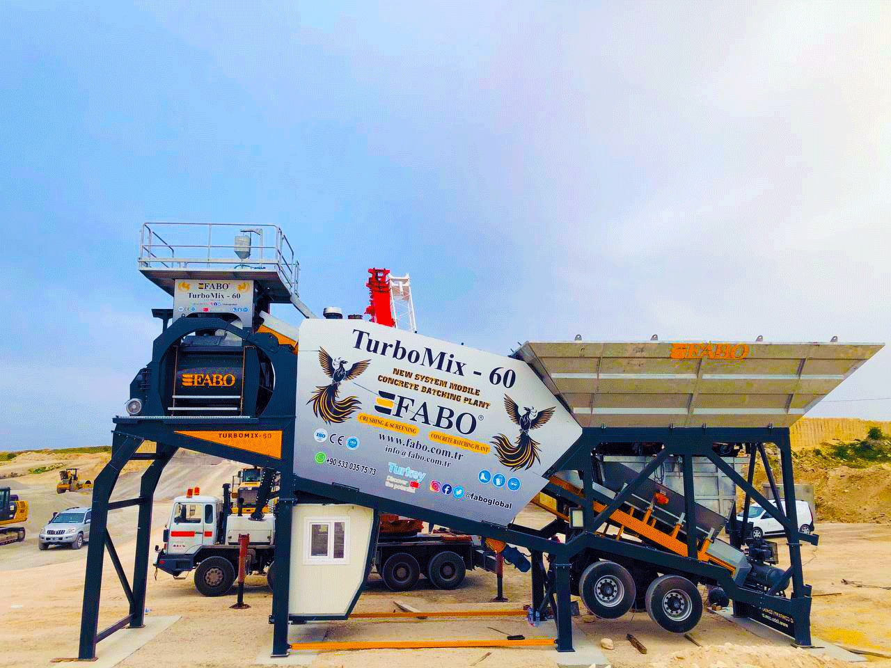 FABO mobile concrete batching plant - Betonárna: obrázek 5 FABO mobile concrete batching plant - Betonárna: obrázek 5