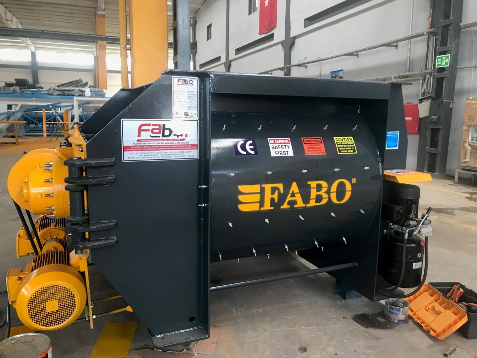 FABO twin shaft mixer - Stavební míchačka: obrázek 1 FABO twin shaft mixer - Stavební míchačka: obrázek 1