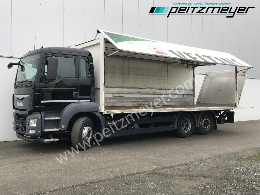 MAN TGS 26.360 FL Ewers Getränke + LBW 2 x AHK, Lenkachse, Kupplung neu - Přepravník nápojů: obrázek 1 MAN TGS 26.360 FL Ewers Getränke + LBW 2 x AHK, Lenkachse, Kupplung neu - Přepravník nápojů: obrázek 1