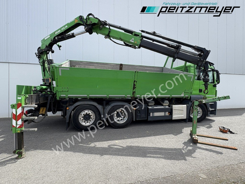 Sklápěč, Auto s hydraulickou rukou MAN TGS 26.460 FL 6x2 Kipper+Kran+Funk Lenkachse, 2-Seitenkipper, Atlas 172.3: obrázek 8