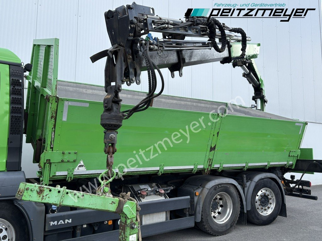 Sklápěč, Auto s hydraulickou rukou MAN TGS 26.460 FL 6x2 Kipper+Kran+Funk Lenkachse, 2-Seitenkipper, Atlas 172.3: obrázek 20