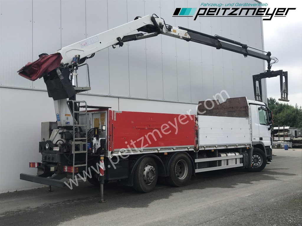 MERCEDES-BENZ Actros 2536 LL Pritsche HMF Heckkran m. Zange Baustoff - Nákladní automobil valníkový/ Plošinový, Auto s hydraulickou rukou: obrázek 4 MERCEDES-BENZ Actros 2536 LL Pritsche HMF Heckkran m. Zange Baustoff - Nákladní automobil valníkový/ Plošinový, Auto s hydraulickou rukou: obrázek 4