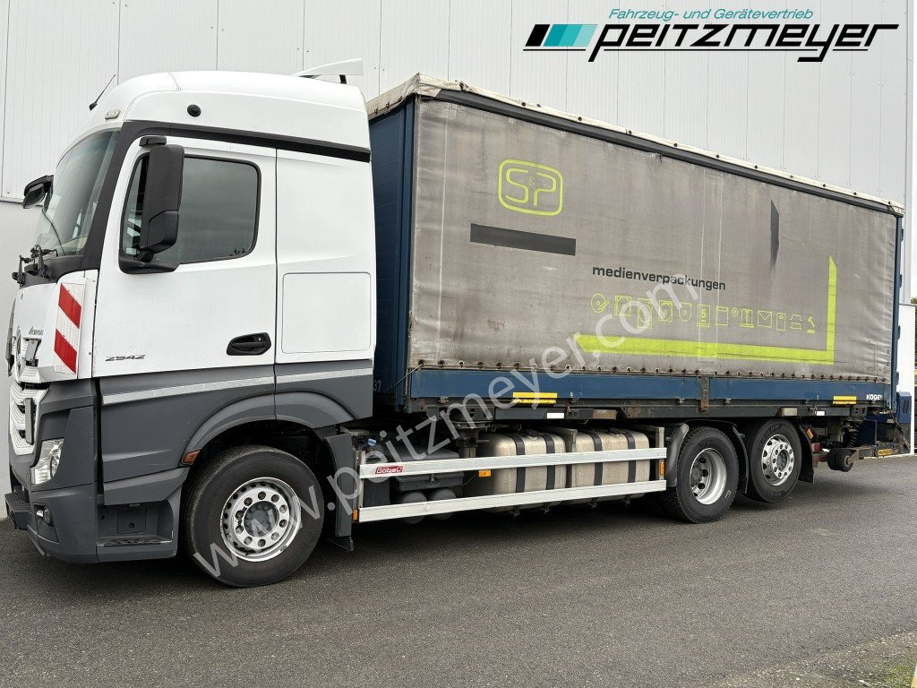 MERCEDES-BENZ Actros 2542 LL BDF Pritsche + Mitnahmestapler komplett - Plachtový nákladní auto: obrázek 1 MERCEDES-BENZ Actros 2542 LL BDF Pritsche + Mitnahmestapler komplett - Plachtový nákladní auto: obrázek 1