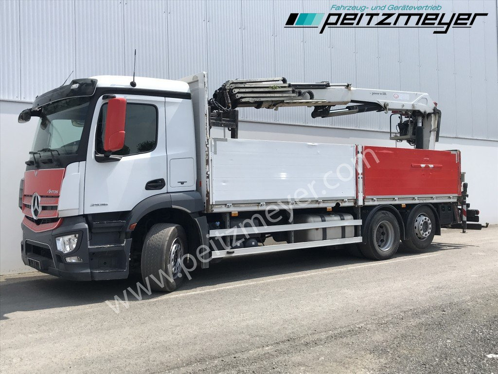 MERCEDES-BENZ Antos 2536 LL Pritsche HMF 2110-L5 5 fach Ausschub mit Steinzange - Nákladní automobil valníkový/ Plošinový, Auto s hydraulickou rukou: obrázek 1 MERCEDES-BENZ Antos 2536 LL Pritsche HMF 2110-L5 5 fach Ausschub mit Steinzange - Nákladní automobil valníkový/ Plošinový, Auto s hydraulickou rukou: obrázek 1