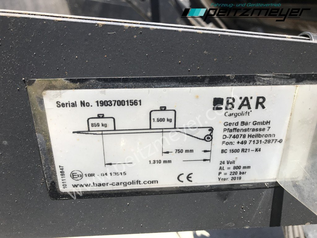 Chladírenský nákladní automobil MERCEDES-BENZ Atego 1530 L Tiefkühlkoffer m. LBW, Thermoking T 1200 faltb. LBW 1,5 t., Seitentür, Trennwand: obrázek 16