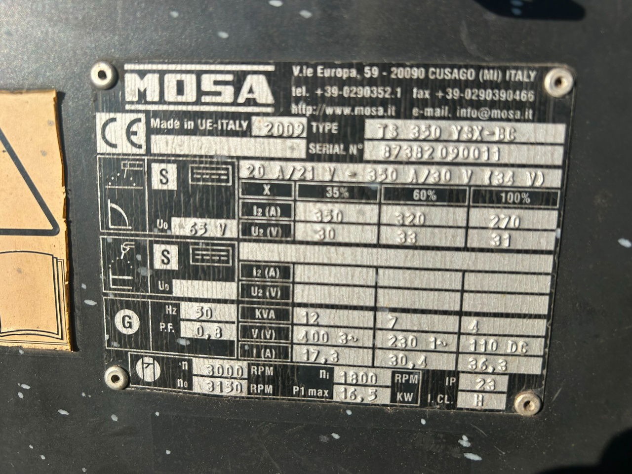 Boxer Mosa 12 kva Te huur Mosa aggregaat TS 350 X 12 kva - Jiná technika: obrázek 4 Boxer Mosa 12 kva Te huur Mosa aggregaat TS 350 X 12 kva - Jiná technika: obrázek 4
