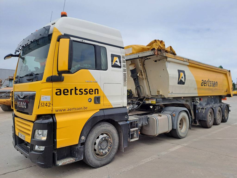 MAN TGX 18.460 + 2013 STAS 3 axle tipper trailer - Tahač: obrázek 1 MAN TGX 18.460 + 2013 STAS 3 axle tipper trailer - Tahač: obrázek 1