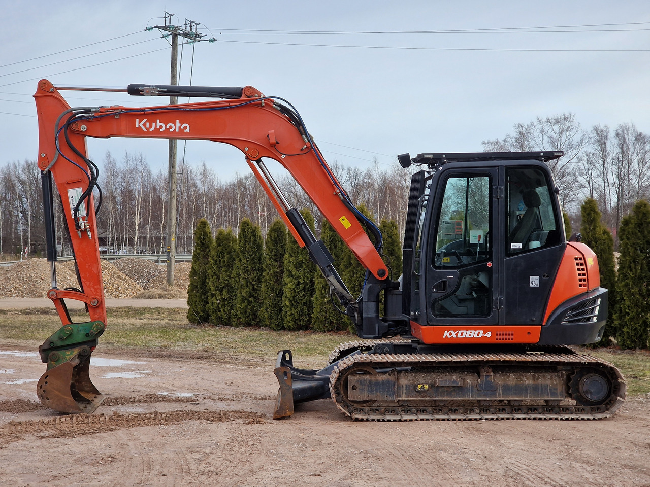 KUBOTA KX080-4. Metal tracks. - Mini rýpadlo: obrázek 3 KUBOTA KX080-4. Metal tracks. - Mini rýpadlo: obrázek 3