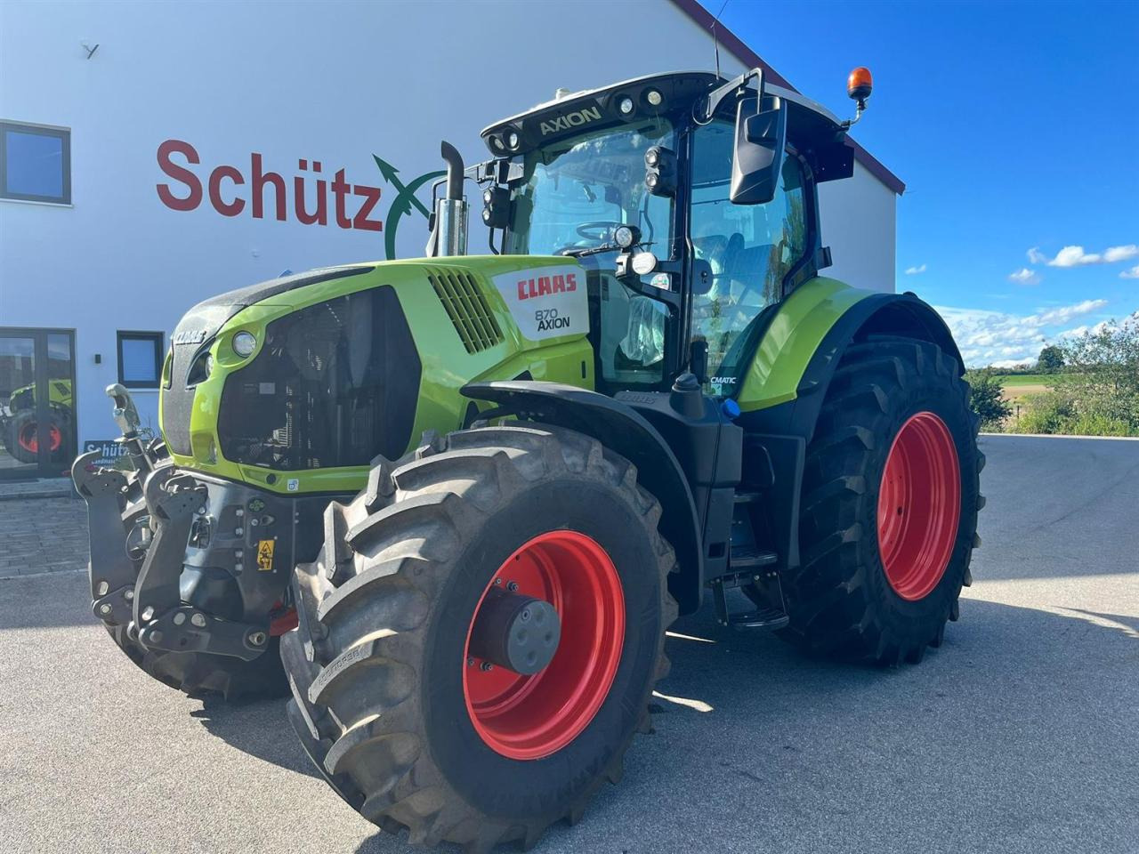 CLAAS Axion 870 CMATIC mit S10 GPS und Cebis Touch, Vorderreifen NEU - Traktor: obrázek 1 CLAAS Axion 870 CMATIC mit S10 GPS und Cebis Touch, Vorderreifen NEU - Traktor: obrázek 1