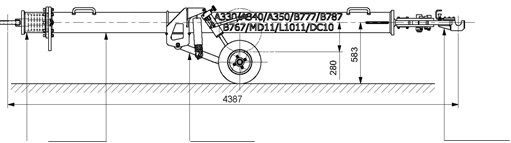 Aircraft Towbar Universal MD11, L1011, DC10, B767, A330, A340, A350, B777, B787 - Pozemní vybavení letišť: obrázek 2 Aircraft Towbar Universal MD11, L1011, DC10, B767, A330, A340, A350, B777, B787 - Pozemní vybavení letišť: obrázek 2