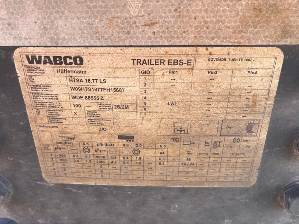 HUEFFERMANN Tandemanhänger HTA 1877 Containeranhänger - Hákový/ Ramenový nosič přívěs: obrázek 2 HUEFFERMANN Tandemanhänger HTA 1877 Containeranhänger - Hákový/ Ramenový nosič přívěs: obrázek 2