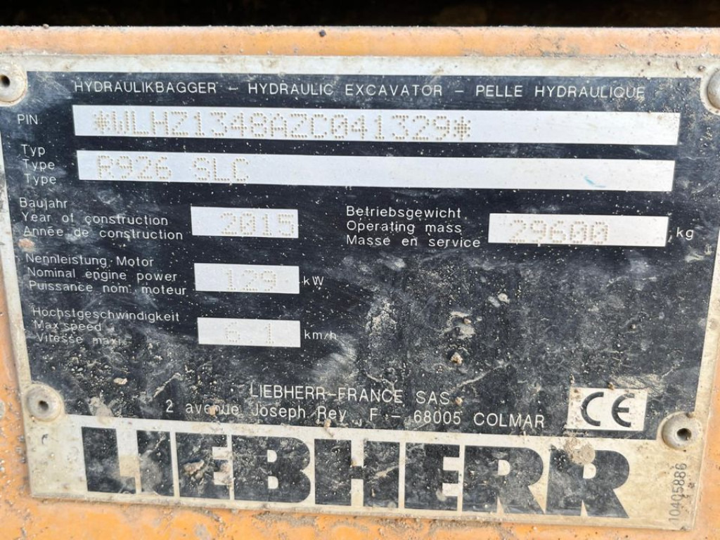 LIEBHERR R 926 SLC Ketten- Raupenbagger Verstella.Deutsch - Pásové rýpadlo: obrázek 4 LIEBHERR R 926 SLC Ketten- Raupenbagger Verstella.Deutsch - Pásové rýpadlo: obrázek 4