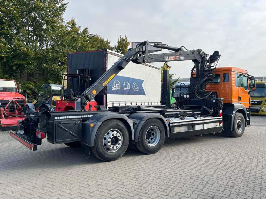 MAN MAN TG-S Abrollkipper mit Kran 26.400 6x4H-2 BL Lift/Lenk - Hákový nosič kontejnerů, Auto s hydraulickou rukou: obrázek 5 MAN MAN TG-S Abrollkipper mit Kran 26.400 6x4H-2 BL Lift/Lenk - Hákový nosič kontejnerů, Auto s hydraulickou rukou: obrázek 5