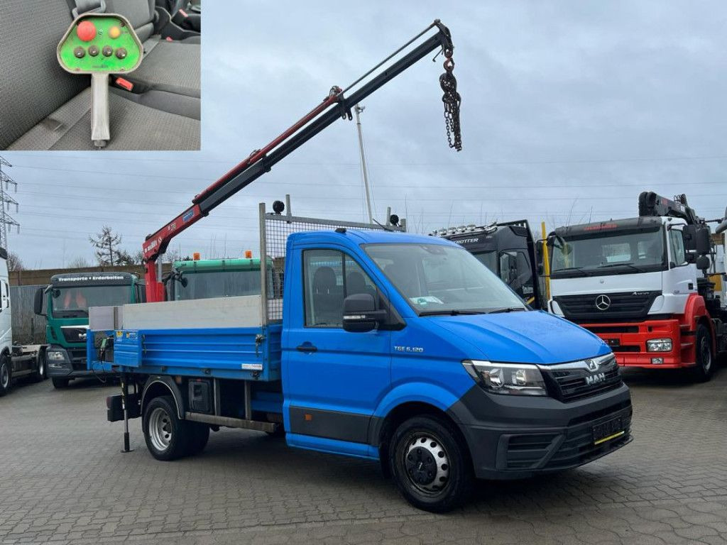 MAN TG-E 6.120 Pritsche Heckkran Funk - Dodávka valník: obrázek 1 MAN TG-E 6.120 Pritsche Heckkran Funk - Dodávka valník: obrázek 1