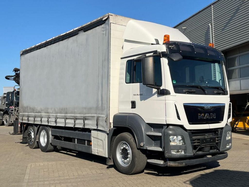 MAN TG-S 26.400 6x2-2 BL Pritsche Heckkran 5xhydr.Au - Nákladní automobil valníkový/ Plošinový, Auto s hydraulickou rukou: obrázek 2 MAN TG-S 26.400 6x2-2 BL Pritsche Heckkran 5xhydr.Au - Nákladní automobil valníkový/ Plošinový, Auto s hydraulickou rukou: obrázek 2