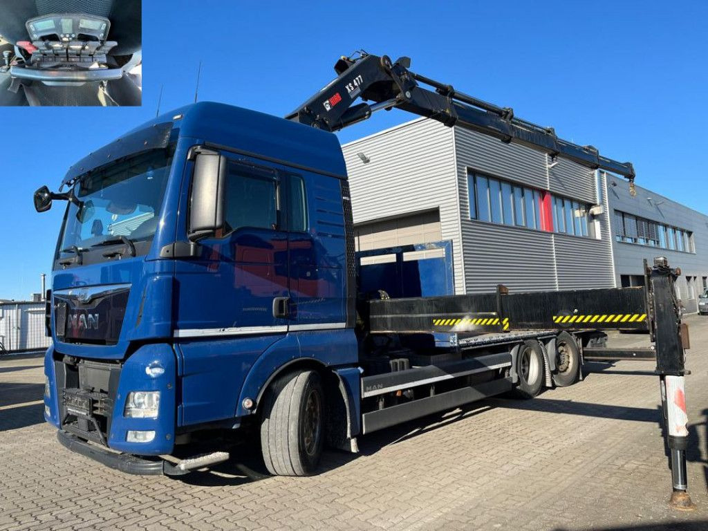 MAN TG-X 26.480 6x2 Pritsche Kran Hiab 477 + Funk - Nákladní automobil valníkový/ Plošinový, Auto s hydraulickou rukou: obrázek 2 MAN TG-X 26.480 6x2 Pritsche Kran Hiab 477 + Funk - Nákladní automobil valníkový/ Plošinový, Auto s hydraulickou rukou: obrázek 2