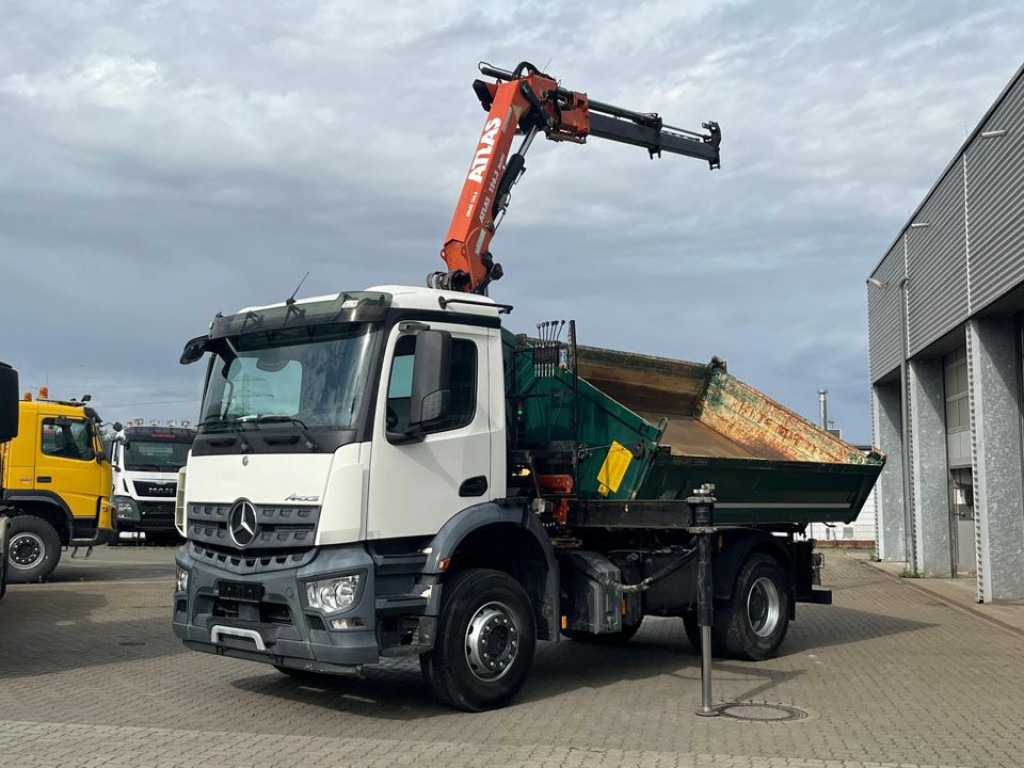 MERCEDES-BENZ Arocs 1835 K 2-Achs Kipper Kran Atlas 126.3 - Sklápěč, Auto s hydraulickou rukou: obrázek 1 MERCEDES-BENZ Arocs 1835 K 2-Achs Kipper Kran Atlas 126.3 - Sklápěč, Auto s hydraulickou rukou: obrázek 1