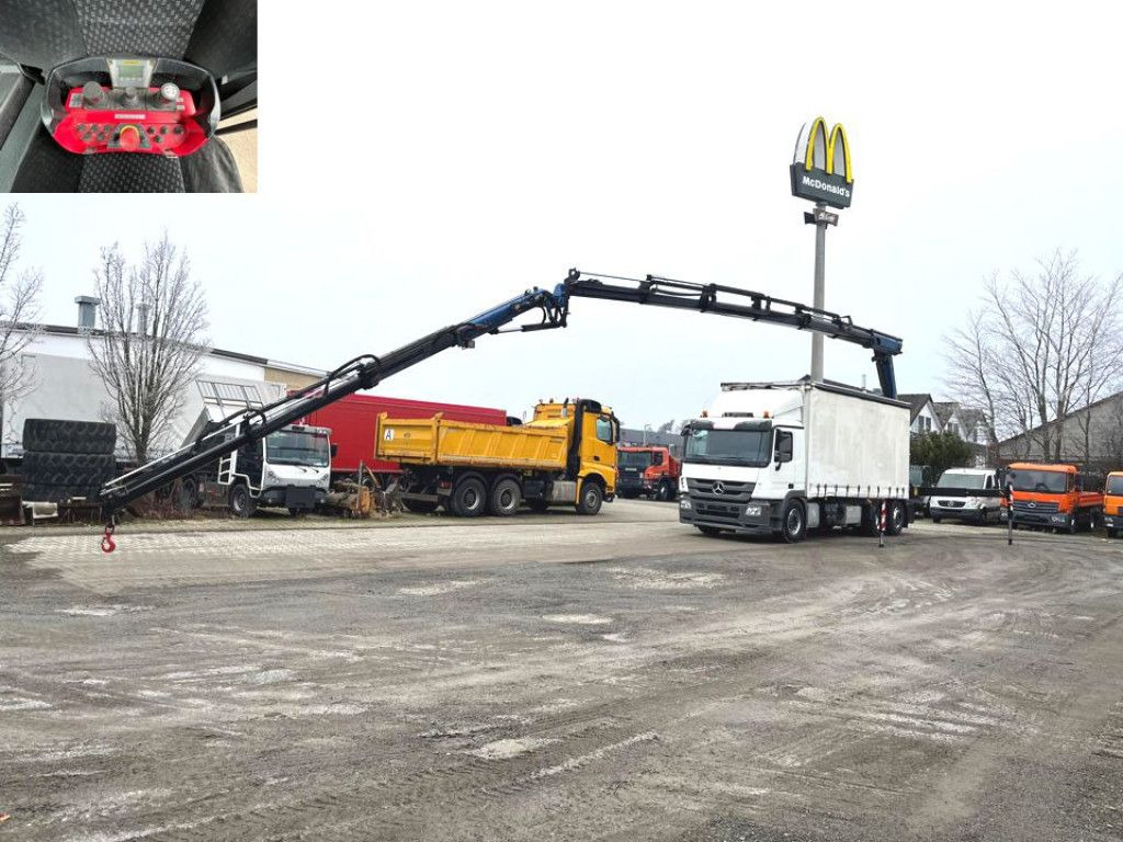 Mercedes-Benz Actros 2541 L6x2 Pritsche Heckkran 34m/to, Jib, - Auto s hydraulickou rukou, Plachtový nákladní auto: obrázek 3 Mercedes-Benz Actros 2541 L6x2 Pritsche Heckkran 34m/to, Jib, - Auto s hydraulickou rukou, Plachtový nákladní auto: obrázek 3