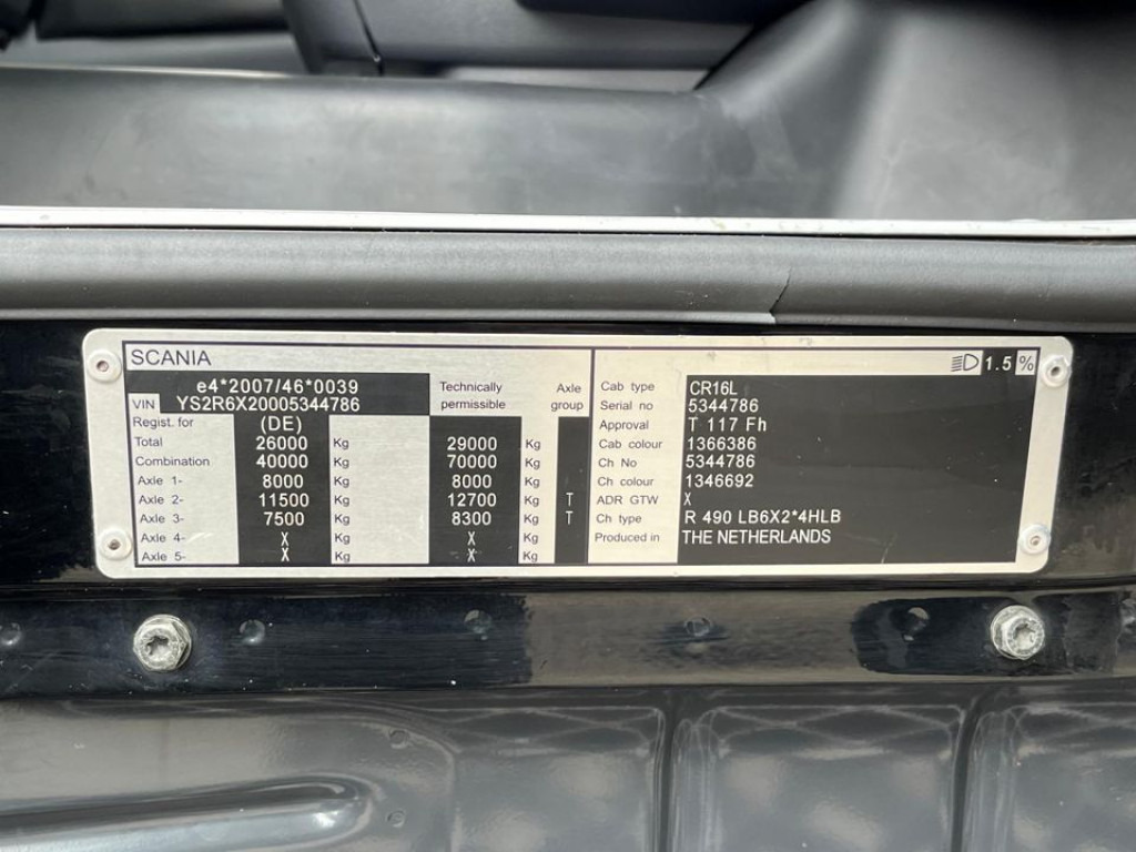 SCANIA (S) R 490 LB 6x2 Pritsche Plane incl. Mitnahmestapler - Plachtový nákladní auto: obrázek 3 SCANIA (S) R 490 LB 6x2 Pritsche Plane incl. Mitnahmestapler - Plachtový nákladní auto: obrázek 3