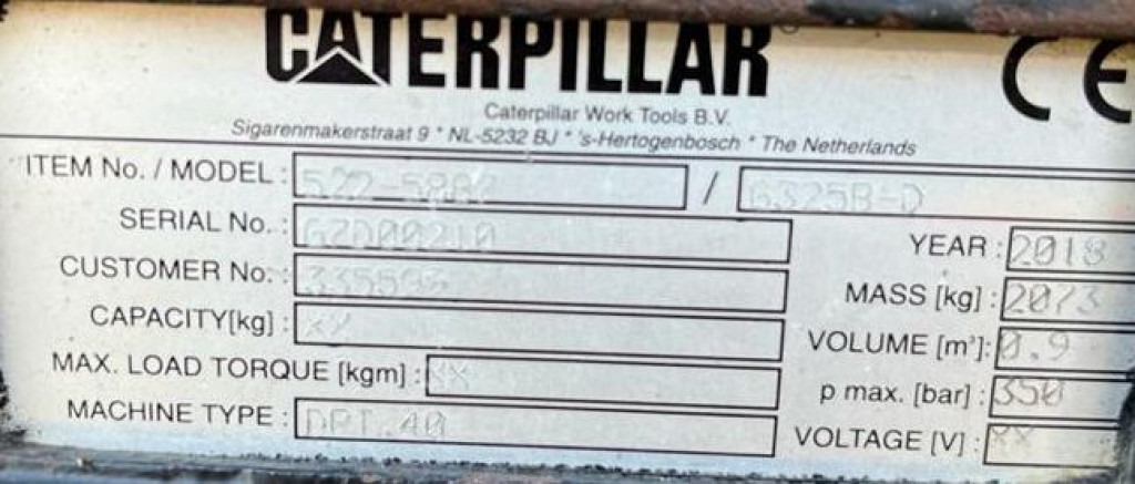 CATERPILLAR Sortiergreifer 325 B D Anbaugeräte Baumaschinen Sortiergreifer 900Ltr. für Maschine 25-50to - Stavební technika: obrázek 3 CATERPILLAR Sortiergreifer 325 B D Anbaugeräte Baumaschinen Sortiergreifer 900Ltr. für Maschine 25-50to - Stavební technika: obrázek 3