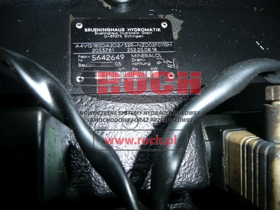 BRUENINGHAUS HYDROMATIK A4VG180DA2D2/32R-NZD02F011SH 2053781 252.25.08.18 + 104728060 P1AAN20220130401N C5C75548 - Hydraulické čerpadlo pro Tahač letadel: obrázek 2 BRUENINGHAUS HYDROMATIK A4VG180DA2D2/32R-NZD02F011SH 2053781 252.25.08.18 + 104728060 P1AAN20220130401N C5C75548 - Hydraulické čerpadlo pro Tahač letadel: obrázek 2