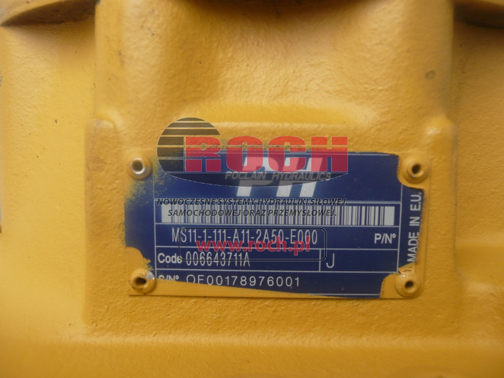 POCLAIN MS11-1-111-A11-2A50-E000 006643711A - Hydraulický motor: obrázek 1 POCLAIN MS11-1-111-A11-2A50-E000 006643711A - Hydraulický motor: obrázek 1