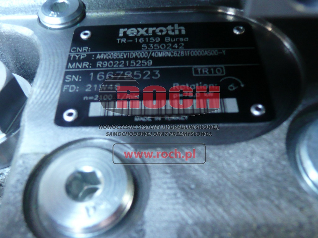 REXROTH A4VGO85EV1DP000/40MRNC6Z81F0000AS00-Y 5350242 - Hydraulické čerpadlo: obrázek 1 REXROTH A4VGO85EV1DP000/40MRNC6Z81F0000AS00-Y 5350242 - Hydraulické čerpadlo: obrázek 1
