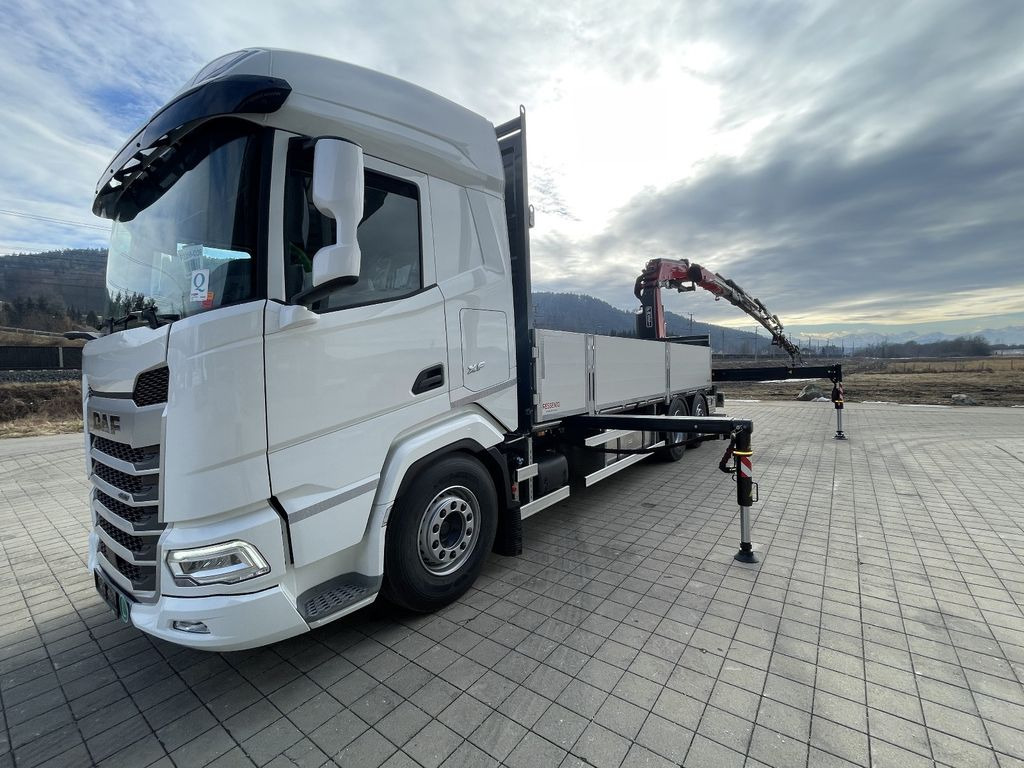 Nový Nákladní automobil valníkový/ Plošinový, Auto s hydraulickou rukou DAF XF 480 FAN Kranwagen: obrázek 12