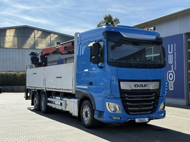 DAF XF 480 Pritsche Kran Plafinger 21000L - Nákladní automobil valníkový/ Plošinový, Auto s hydraulickou rukou: obrázek 1 DAF XF 480 Pritsche Kran Plafinger 21000L - Nákladní automobil valníkový/ Plošinový, Auto s hydraulickou rukou: obrázek 1