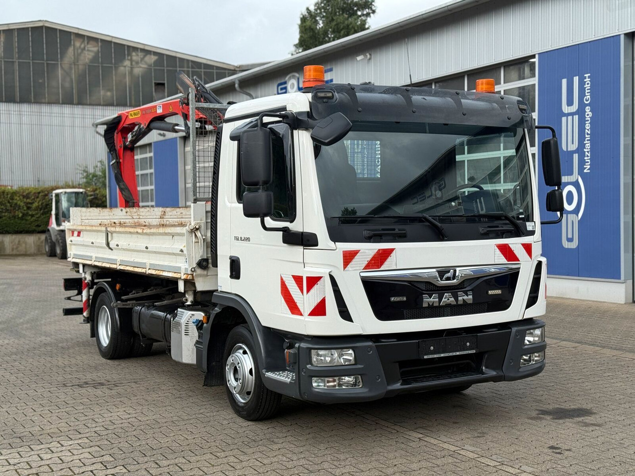 MAN TGL 8.220 4x2 Kipper Kran Palfinger 7.001-K A - Auto s hydraulickou rukou, Sklápěč: obrázek 1 MAN TGL 8.220 4x2 Kipper Kran Palfinger 7.001-K A - Auto s hydraulickou rukou, Sklápěč: obrázek 1