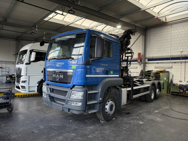 MAN TGS 26.320 6x2 Abrollkipper + Kran HIAB 166 E-5 - Hákový nosič kontejnerů, Auto s hydraulickou rukou: obrázek 1 MAN TGS 26.320 6x2 Abrollkipper + Kran HIAB 166 E-5 - Hákový nosič kontejnerů, Auto s hydraulickou rukou: obrázek 1