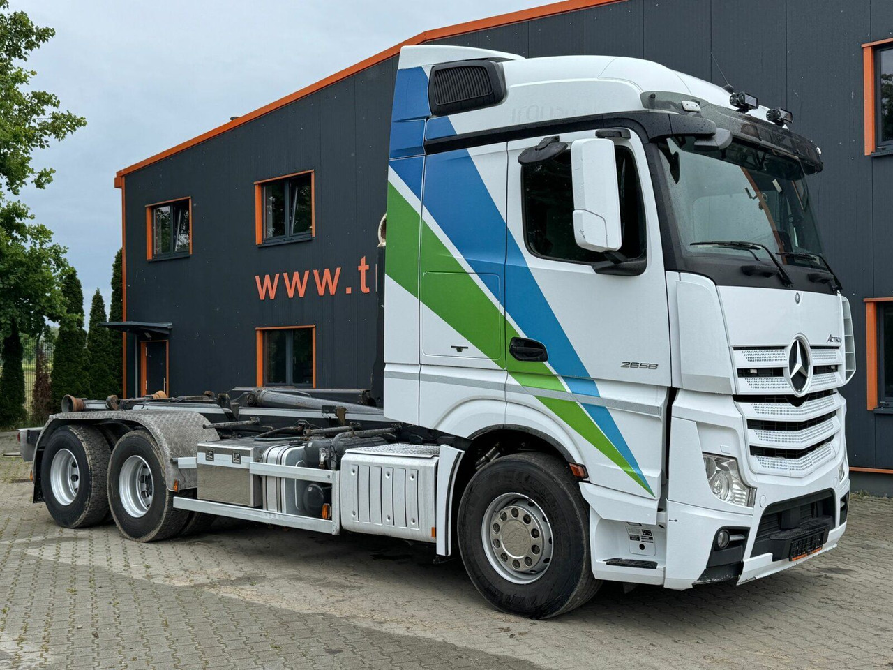 Mercedes-Benz ACTROS 2658 6x2 Abrollkipper MEILLER RK 26.67K - Hákový nosič kontejnerů: obrázek 1 Mercedes-Benz ACTROS 2658 6x2 Abrollkipper MEILLER RK 26.67K - Hákový nosič kontejnerů: obrázek 1