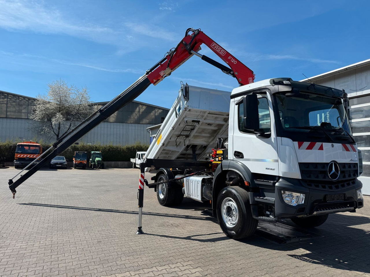 Sklápěč, Auto s hydraulickou rukou Mercedes-Benz AROCS 1832 4x2 Euro 6 Kipper Kran FASSI F120FB: obrázek 6
