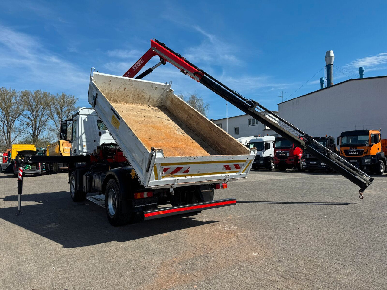 Sklápěč, Auto s hydraulickou rukou Mercedes-Benz AROCS 1832 4x2 Euro 6 Kipper Kran FASSI F120FB: obrázek 8