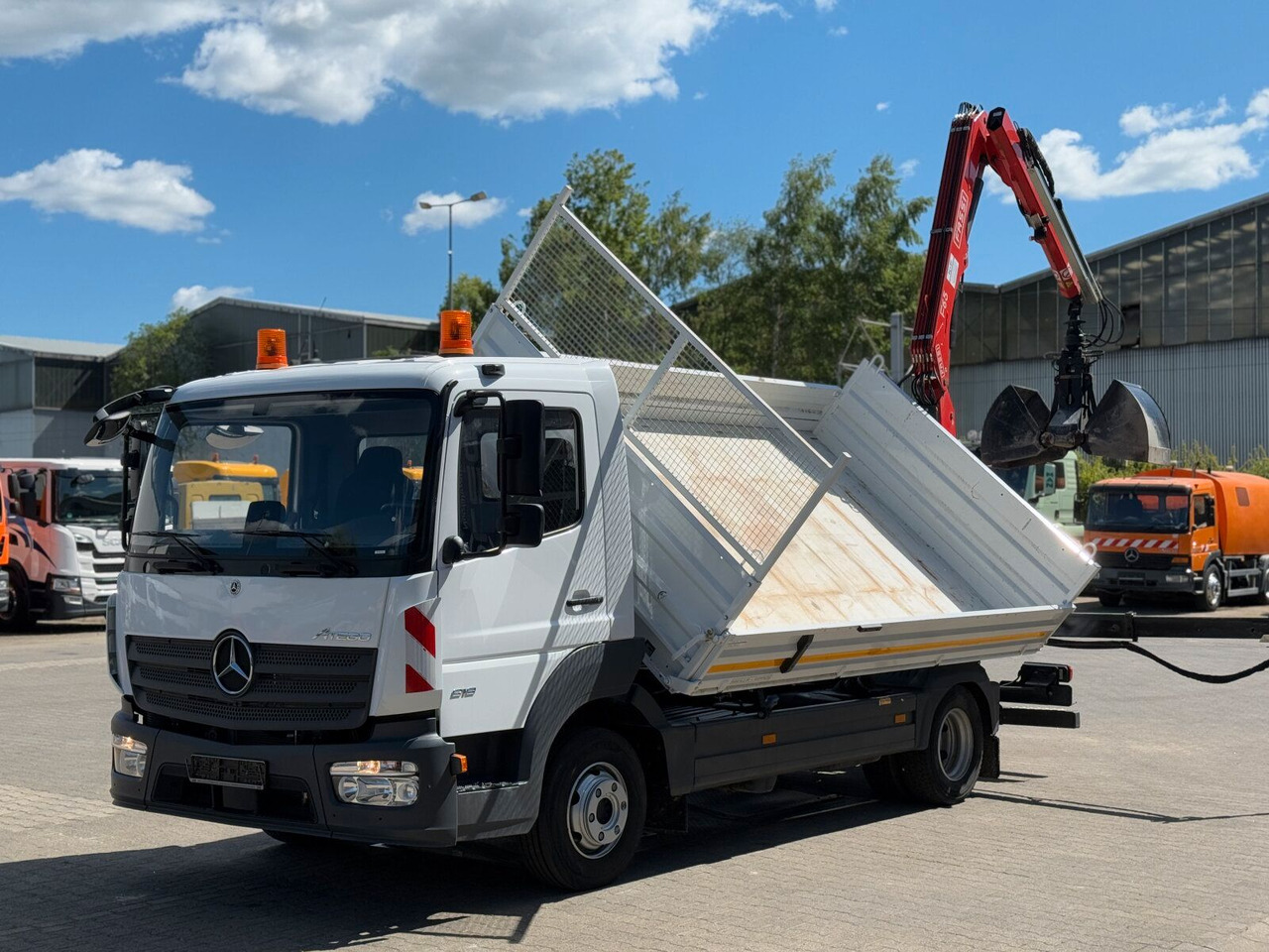 Auto s hydraulickou rukou Mercedes-Benz ATEGO 818 4x2 Euro 6 Kipper Kran FASSI F65B.0.22: obrázek 12