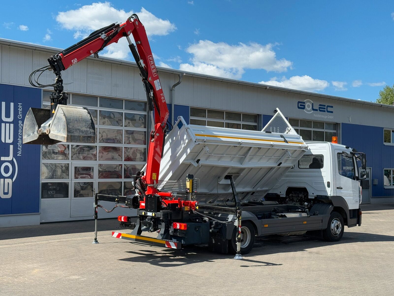 Auto s hydraulickou rukou Mercedes-Benz ATEGO 818 4x2 Euro 6 Kipper Kran FASSI F65B.0.22: obrázek 6