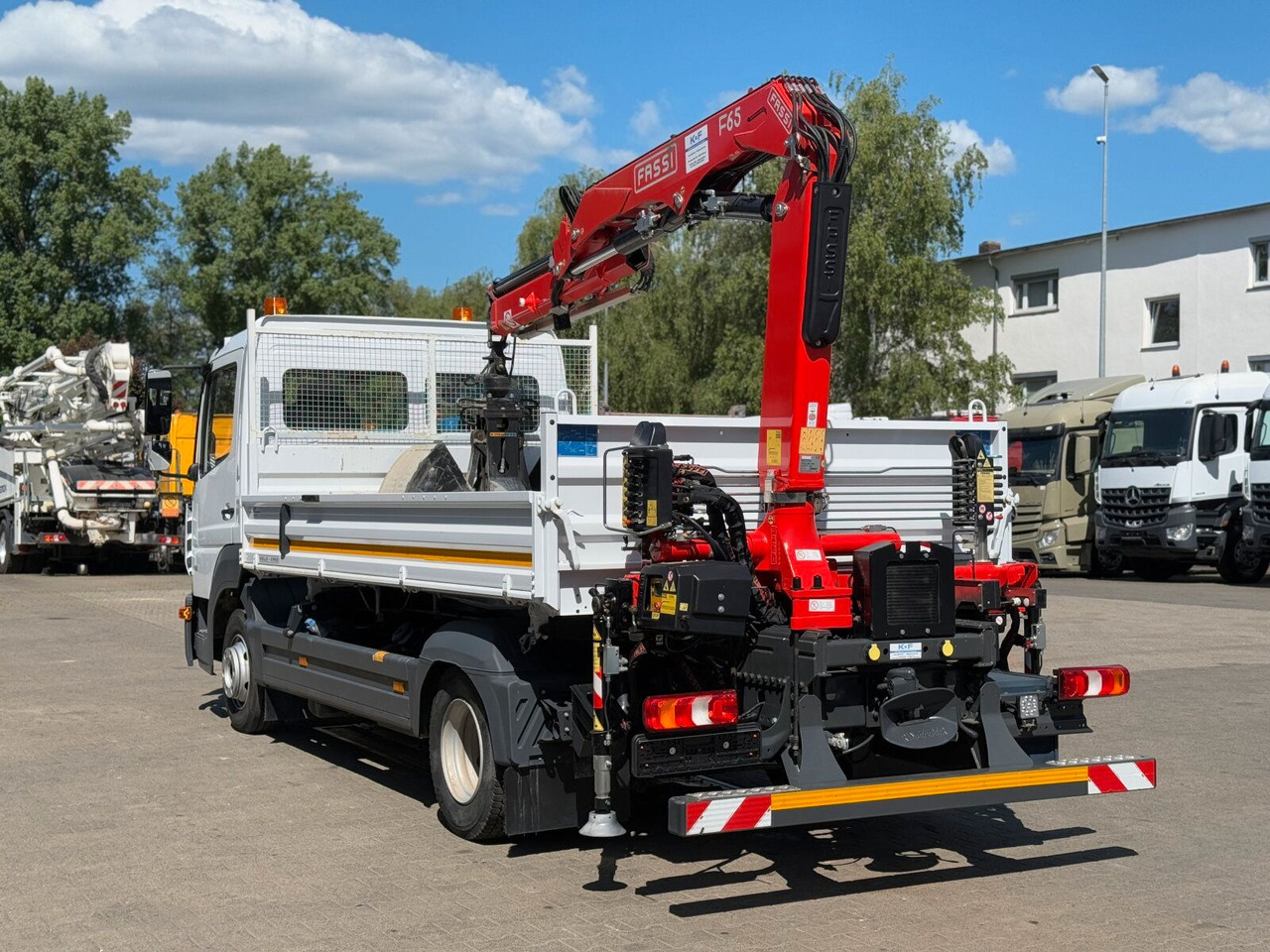 Auto s hydraulickou rukou Mercedes-Benz ATEGO 818 4x2 Euro 6 Kipper Kran FASSI F65B.0.22: obrázek 9