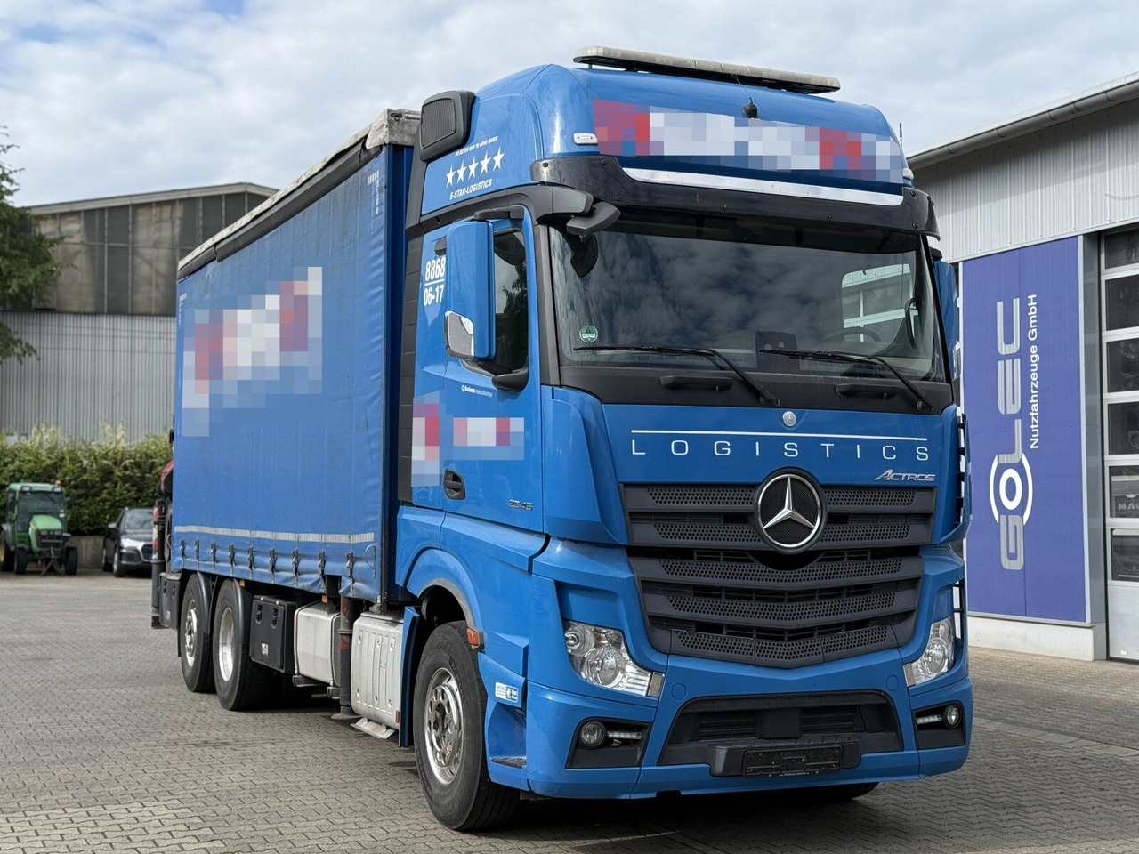 Mercedes-Benz Actros 6x2 Pritsche Kran Palfinger PK34002 + JIB - Nákladní automobil valníkový/ Plošinový, Auto s hydraulickou rukou: obrázek 1 Mercedes-Benz Actros 6x2 Pritsche Kran Palfinger PK34002 + JIB - Nákladní automobil valníkový/ Plošinový, Auto s hydraulickou rukou: obrázek 1