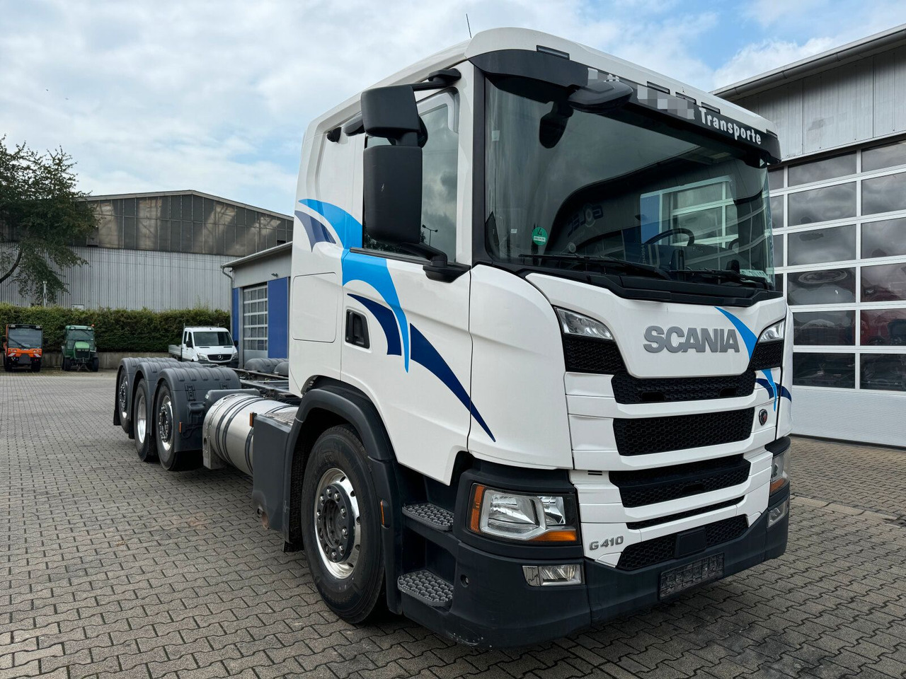Scania G 410 B8x2*6 NB LNG Fahrgestell Nebenantrieb - Cisternové vozidlo, Auto s hydraulickou rukou: obrázek 1 Scania G 410 B8x2*6 NB LNG Fahrgestell Nebenantrieb - Cisternové vozidlo, Auto s hydraulickou rukou: obrázek 1