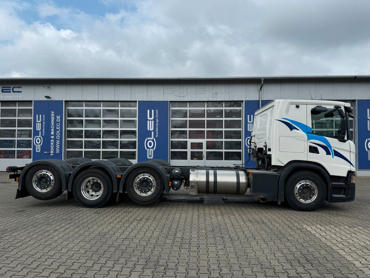 Scania G 410 B8x2*6 NB LNG Fahrgestell Nebenantrieb - Podvozek s kabinou, Auto s hydraulickou rukou: obrázek 4 Scania G 410 B8x2*6 NB LNG Fahrgestell Nebenantrieb - Podvozek s kabinou, Auto s hydraulickou rukou: obrázek 4