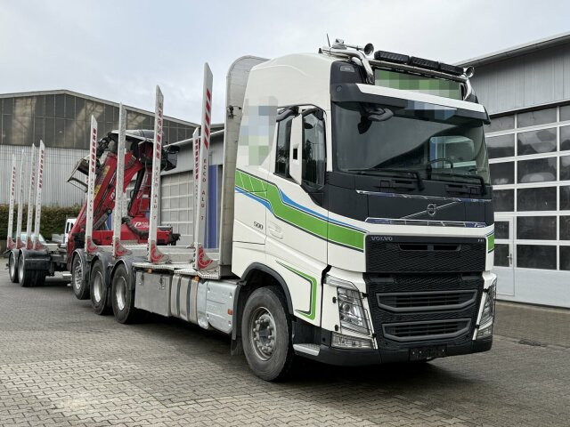 Volvo FH 510 8x4 Holztransporter Kran PENZ + Anhänger - Lesovůz, Auto s hydraulickou rukou: obrázek 1 Volvo FH 510 8x4 Holztransporter Kran PENZ + Anhänger - Lesovůz, Auto s hydraulickou rukou: obrázek 1