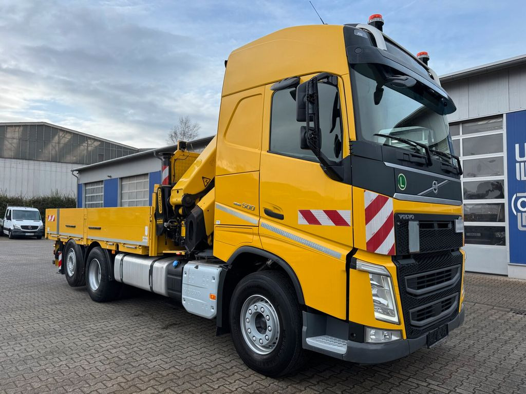 Nákladní automobil valníkový/ Plošinový, Auto s hydraulickou rukou Volvo FH500 6x2 Pritsche Kran PALFINGER PK 34002 SH: obrázek 1