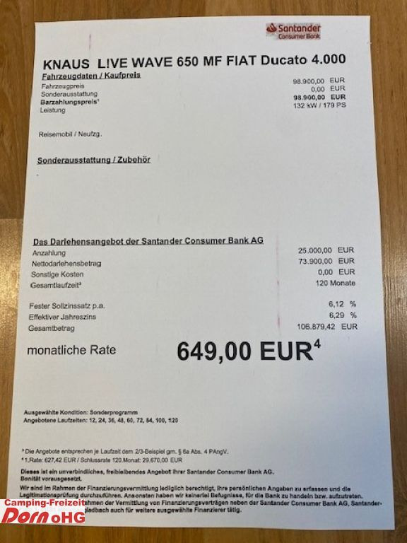 Knaus L!VE WAVE 650 MF Automatik/180 PS/Heavy - Polointegrovaný obytný vůz: obrázek 5 Knaus L!VE WAVE 650 MF Automatik/180 PS/Heavy - Polointegrovaný obytný vůz: obrázek 5