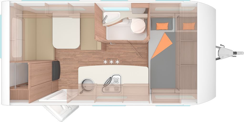 Weinsberg CaraOne 420 QD Auflastung 1350 kg - Karavan: obrázek 2 Weinsberg CaraOne 420 QD Auflastung 1350 kg - Karavan: obrázek 2