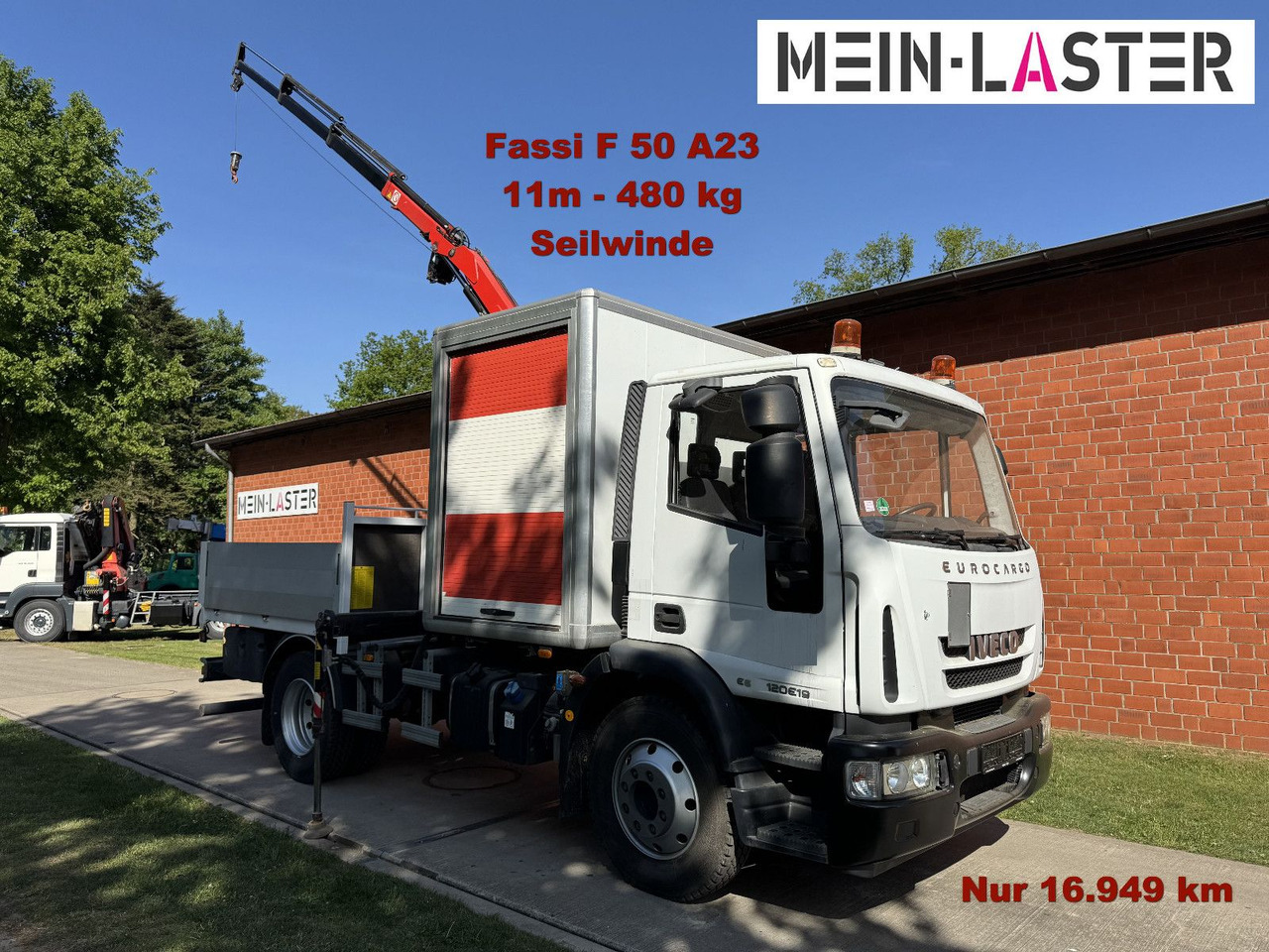 Iveco 120E18 Fassi F50 11m-480 Kg Seilwinde Fahrschule - Auto s hydraulickou rukou: obrázek 1 Iveco 120E18 Fassi F50 11m-480 Kg Seilwinde Fahrschule - Auto s hydraulickou rukou: obrázek 1