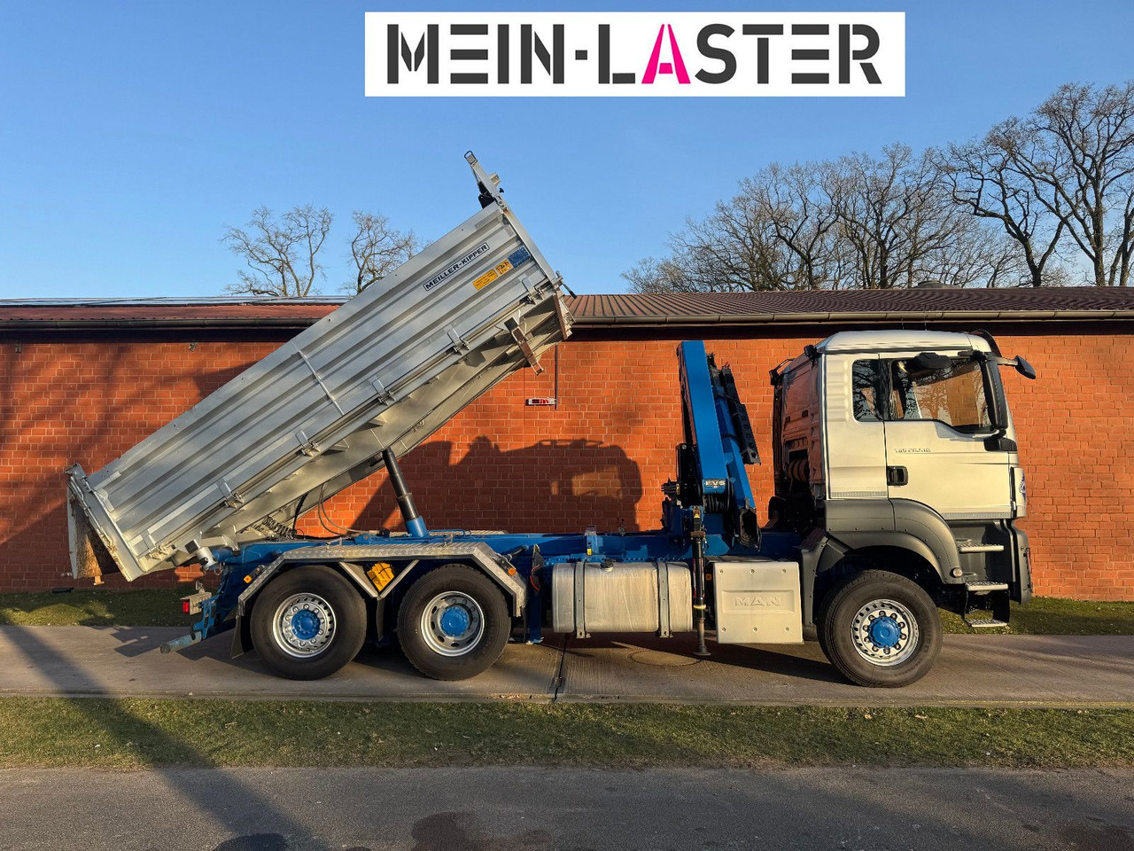 MAN Aufbau Meiller Bordmatik + HMF 1330 K4 15m Funk - Sklápěč, Auto s hydraulickou rukou: obrázek 5 MAN Aufbau Meiller Bordmatik + HMF 1330 K4 15m Funk - Sklápěč, Auto s hydraulickou rukou: obrázek 5