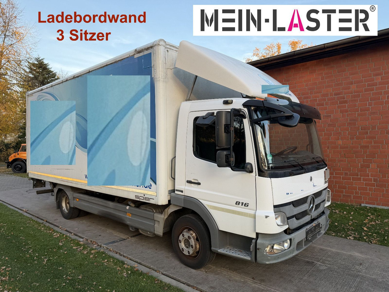 Mercedes-Benz Atego 816 LBW Klima 3 Sitzer - Dodávka skřín: obrázek 1 Mercedes-Benz Atego 816 LBW Klima 3 Sitzer - Dodávka skřín: obrázek 1