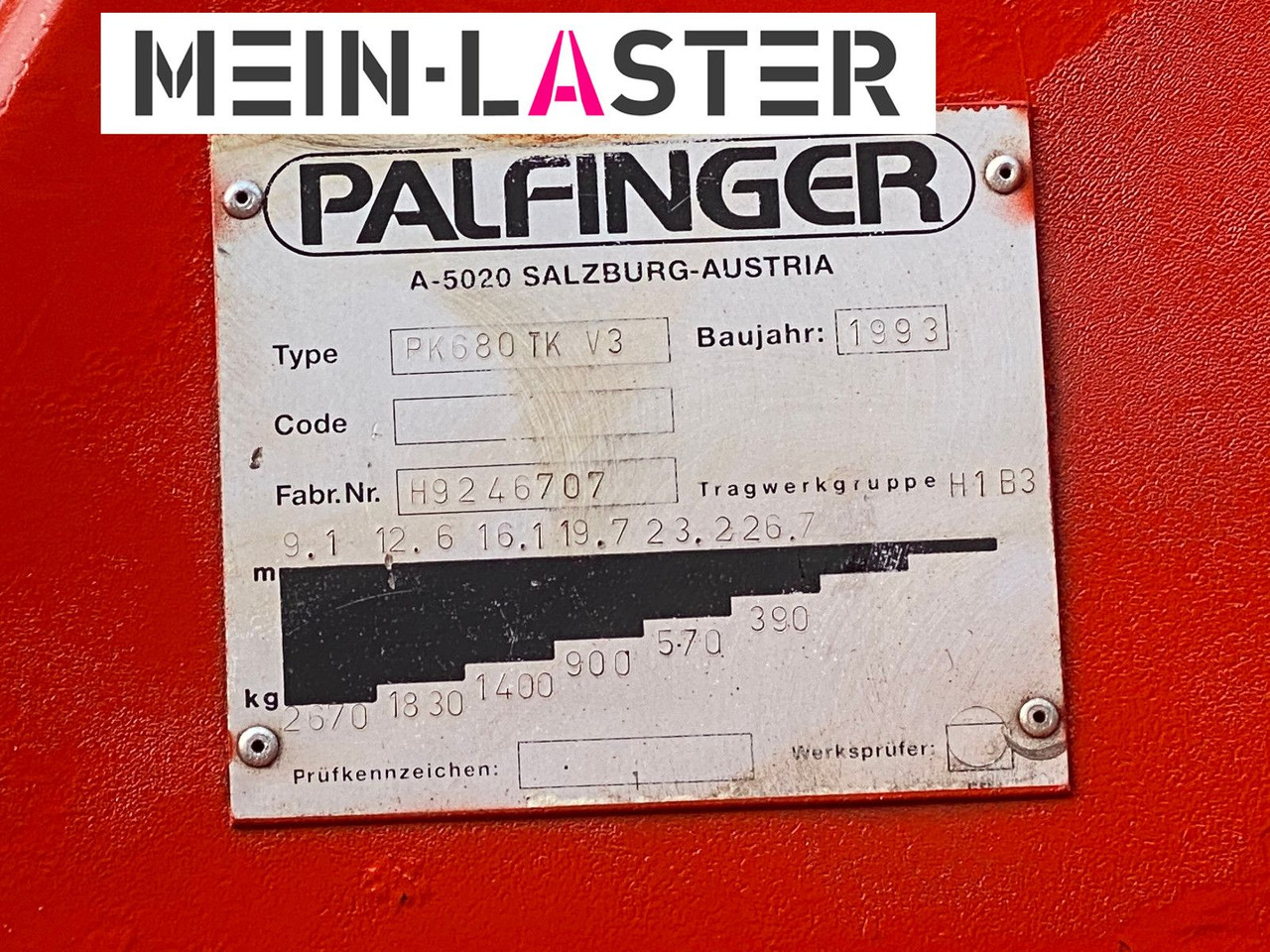 Mercedes-Benz Palfinger PK 680 TK 26,7 m-max.2.410 kg -Funk FB - Auto s hydraulickou rukou: obrázek 5 Mercedes-Benz Palfinger PK 680 TK 26,7 m-max.2.410 kg -Funk FB - Auto s hydraulickou rukou: obrázek 5