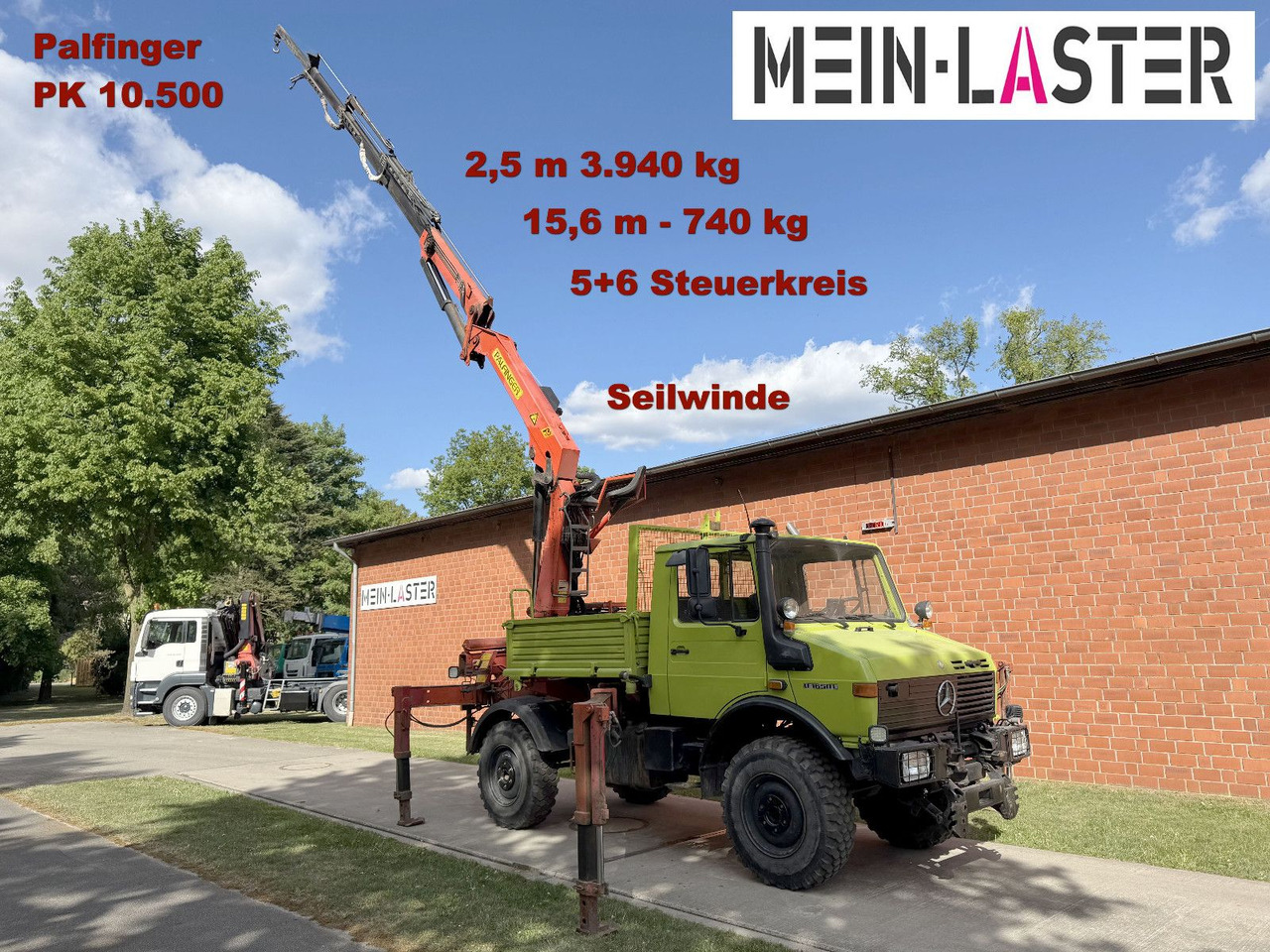 Unimog U 1650 PK 10500 Kran 15 m max. 3,9 t Seilwinde - Auto s hydraulickou rukou: obrázek 2 Unimog U 1650 PK 10500 Kran 15 m max. 3,9 t Seilwinde - Auto s hydraulickou rukou: obrázek 2